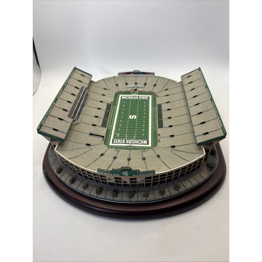 Danbury Mint Michigan State MSU Spartan Stadium NCAA Replica Model Football